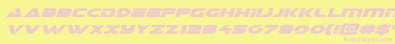 Galantital Font – Pink Fonts on Yellow Background