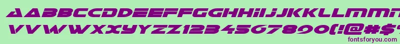 Galantital Font – Purple Fonts on Green Background