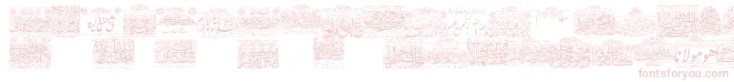MyFontQuraan1 Font – Pink Fonts on White Background