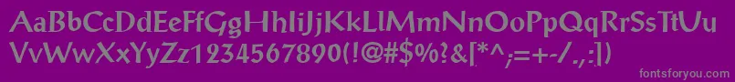 En savoir plus sur la police PortalantiquaBold Police PortalantiquaBold – polices grises sur fond violet