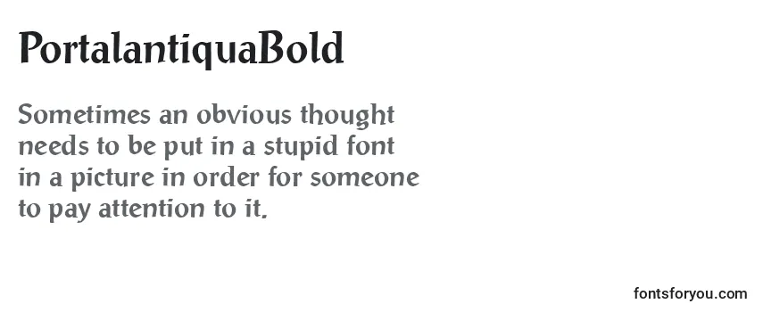PortalantiquaBold Font