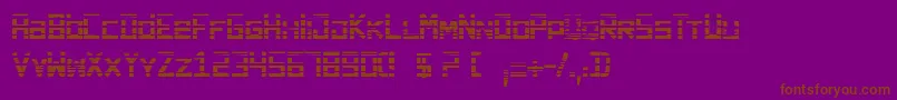 Darkforest1 Font – Brown Fonts on Purple Background