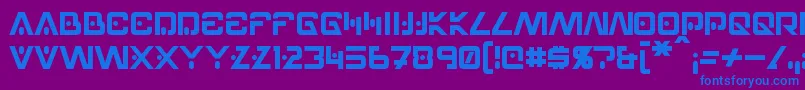 Hellpoint Font – Blue Fonts on Purple Background