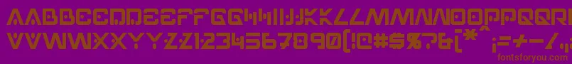 Hellpoint Font – Brown Fonts on Purple Background