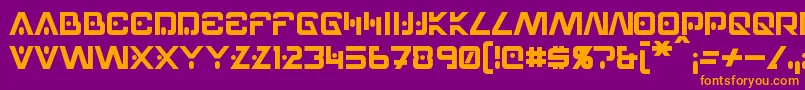 Hellpoint Font – Orange Fonts on Purple Background