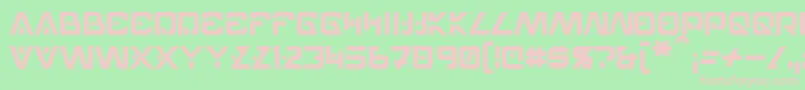 Hellpoint Font – Pink Fonts on Green Background