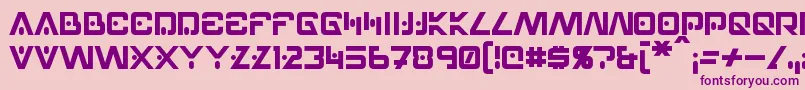 Hellpoint Font – Purple Fonts on Pink Background