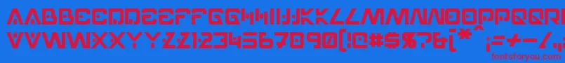 Hellpoint Font – Red Fonts on Blue Background