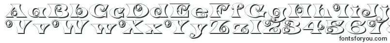 Fonte K22SpiralSwashShadow – fontes sem serifa