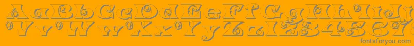 En savoir plus sur la police K22SpiralSwashShadow Police K22SpiralSwashShadow – polices grises sur fond orange