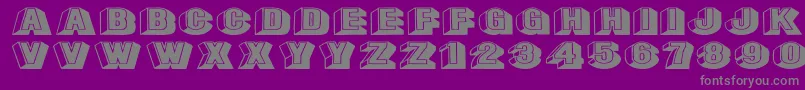 Leecapsex Font – Gray Fonts on Purple Background