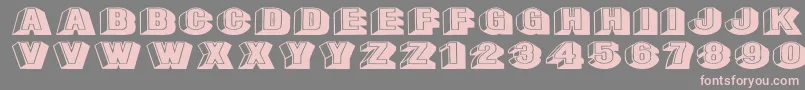 Leecapsex Font – Pink Fonts on Gray Background