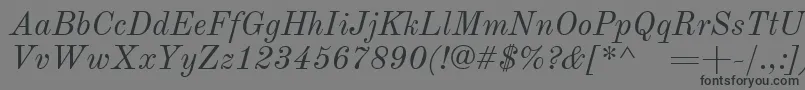 fuente OldstandardItalic – Fuentes Negras Sobre Fondo Gris