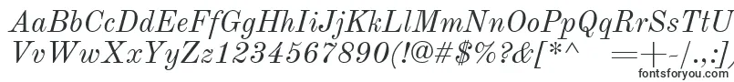 OldstandardItalic-fontti – Yksinkertaiset fontit