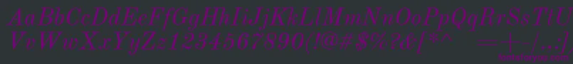 OldstandardItalic Font – Purple Fonts on Black Background