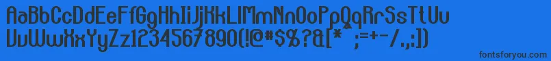 CarltonBold Font – Black Fonts on Blue Background