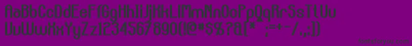 フォントCarltonBold – 紫の背景に黒い文字