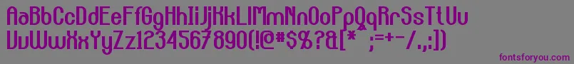 CarltonBold Font – Purple Fonts on Gray Background