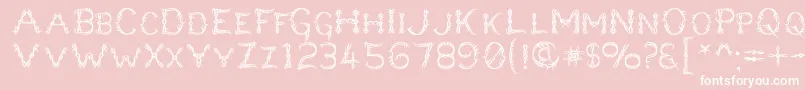 LupusBlight Font – White Fonts on Pink Background