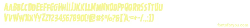 Ghoulishintentrotal Font – Yellow Fonts