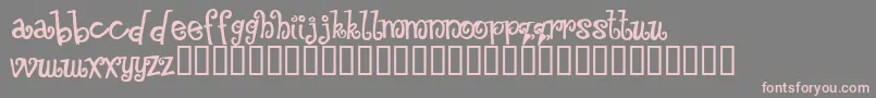 Шрифт Floozy ffy – розовые шрифты на сером фоне