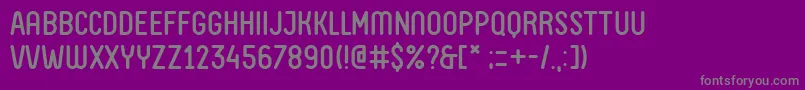 Czcionka FvAlmelo – szare czcionki na fioletowym tle