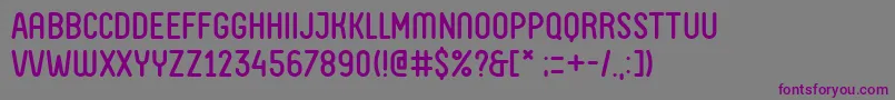 Шрифт FvAlmelo – фиолетовые шрифты на сером фоне