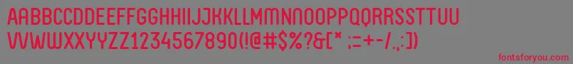 FvAlmelo Font – Red Fonts on Gray Background