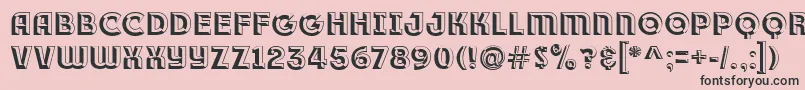 Race1BranntPlusChiseledNcv Font – Black Fonts on Pink Background