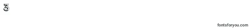 Race1BranntPlusChiseledNcv-Schriftart – Schriften für die Ziffer 3