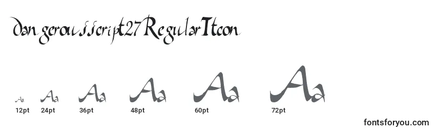 Dangerousscript27RegularTtcon Font Sizes