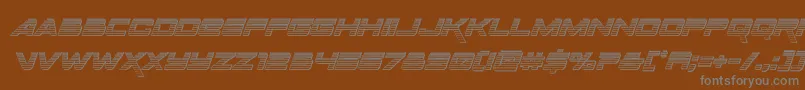 More about Spacerangerchromeital Font Spacerangerchromeital Font – Gray Fonts on Brown Background