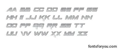 Spacerangerchromeital Font