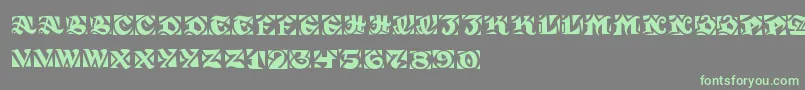 Weitere Informationen zur SirGuppy-Schriftart SirGuppy-Schriftart – Grüne Schriften auf grauem Hintergrund