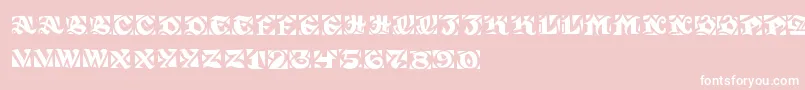 フォントSirGuppy – ピンクの背景に白い文字