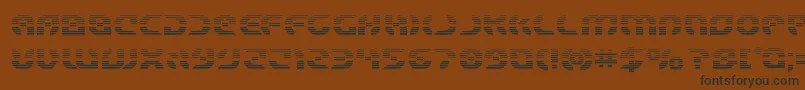 Шрифт Starfighterboldgrad – чёрные шрифты на коричневом фоне