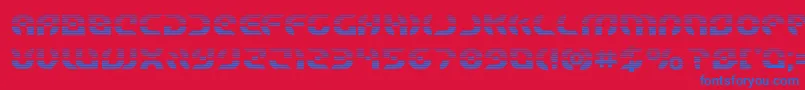 Starfighterboldgrad Font – Blue Fonts on Red Background