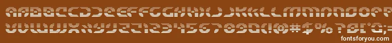 Starfighterboldgrad Font – White Fonts on Brown Background