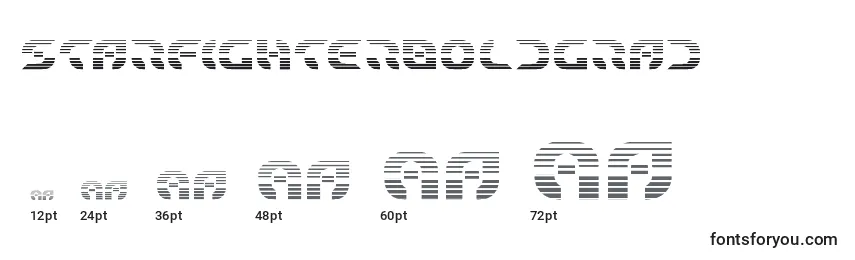 Starfighterboldgrad Font Sizes