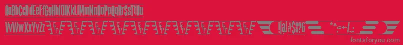 Police TheJukeBoxFfp – polices grises sur fond rouge