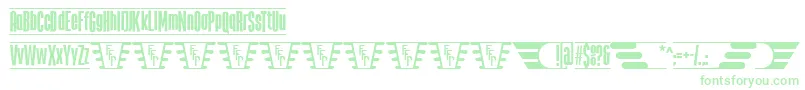 Więcej informacji o czcionce TheJukeBoxFfp Czcionka TheJukeBoxFfp – zielone czcionki na białym tle