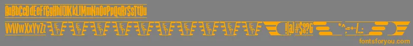 TheJukeBoxFfp Font – Orange Fonts on Gray Background
