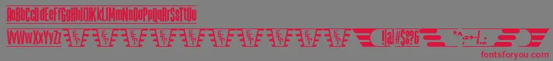 TheJukeBoxFfp Font – Red Fonts on Gray Background