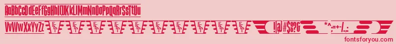TheJukeBoxFfp Font – Red Fonts on Pink Background