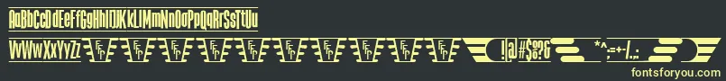 Fonte TheJukeBoxFfp – fontes amarelas em um fundo preto