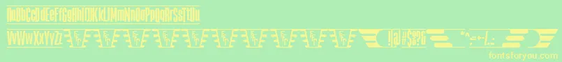 TheJukeBoxFfp Font – Yellow Fonts on Green Background