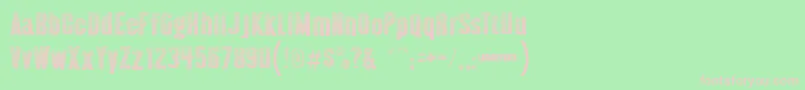 Almontewood Font – Pink Fonts on Green Background