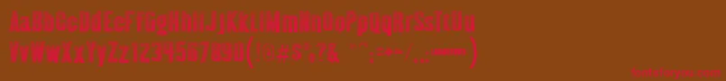 Almontewood Font – Red Fonts on Brown Background