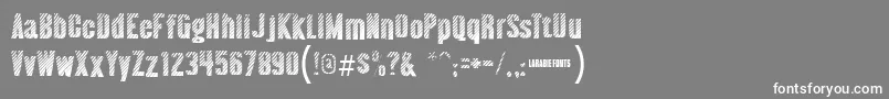 Almontewood Font – White Fonts on Gray Background