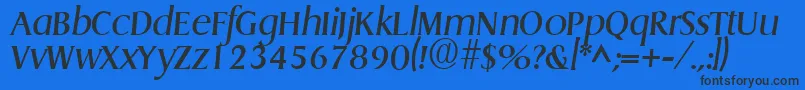 fuente GriffonItalic – Fuentes Negras Sobre Fondo Azul